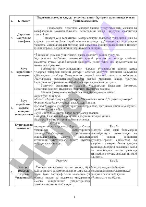 Pedagogik mahorat haqida tushuncha va uning ahammiyati