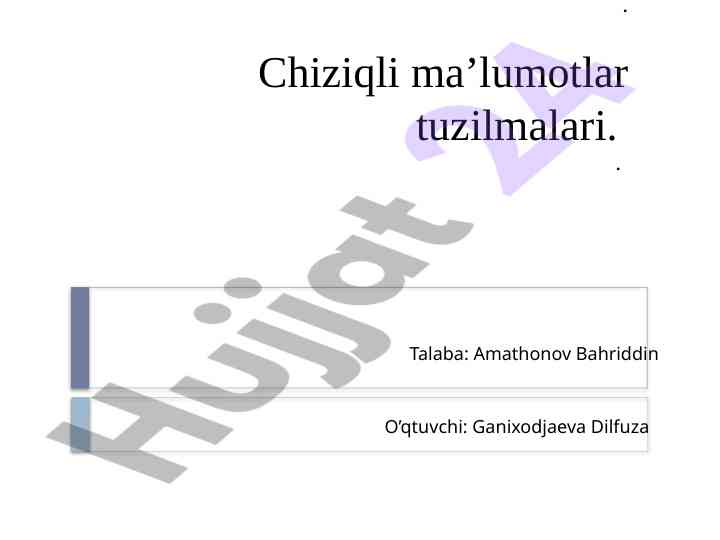 Chiziqli ma’lumotlar tuzilmalari bo‘yicha o‘quv qo‘llanma