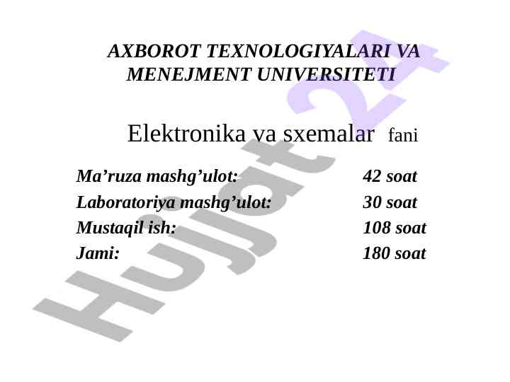 Elektronika va sxemalar: o'lchov asboblari bo'yicha