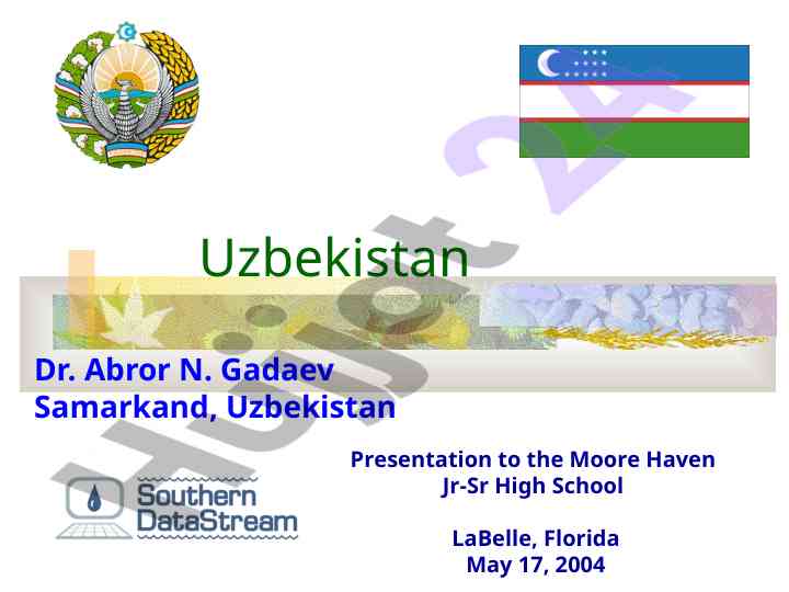 General overview of uzbekistan geography and demographics