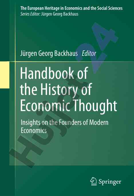 Handbook of the history of economic thought