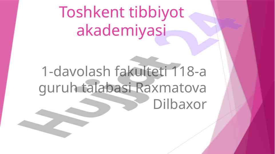 Tibbiyot rivojlanishi o‘zbekistonda sovet tuzumi davrida
