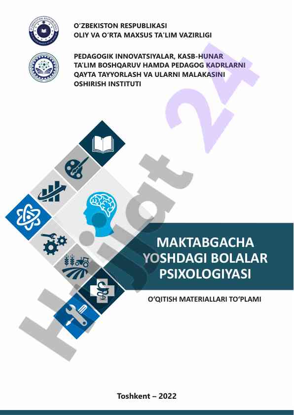 Maktabgacha yoshdagi bolalar psixologiyasi o‘qitish materiallari