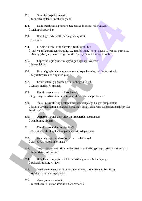Fiziologik tish va parodontoz muammolari