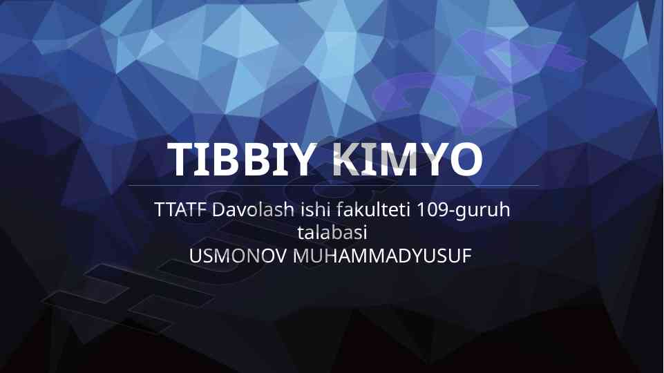 Dispers sistema xossalari va ularning tibbiyotda ishlatilishi