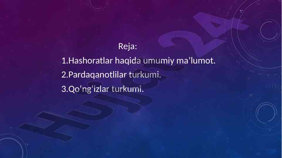 Hashoratlar boʻgʻimlari va evolyutsion taraqqiyoti