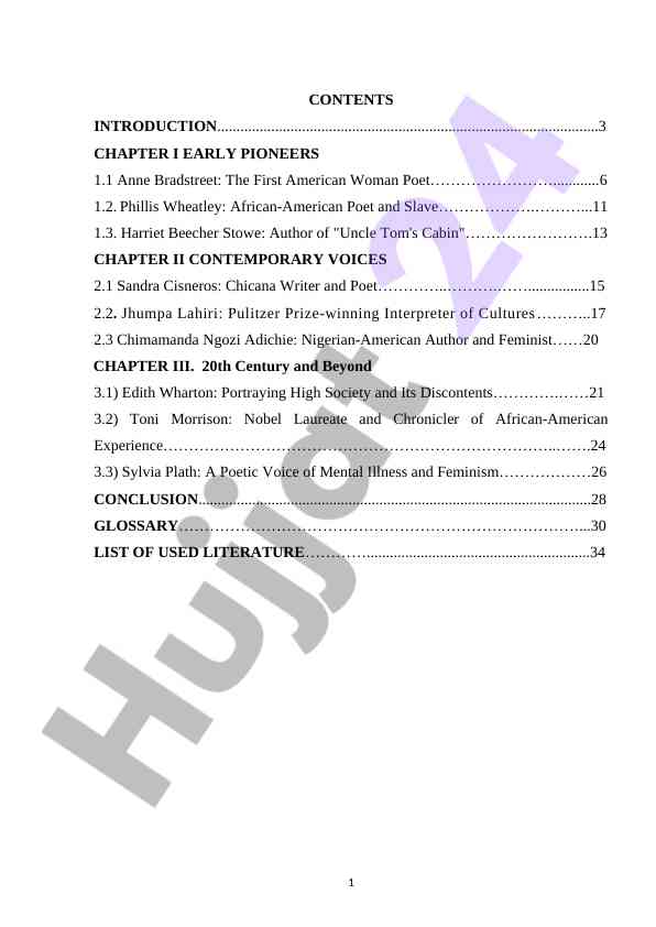 Amerika ayollari poetikasi tarixi