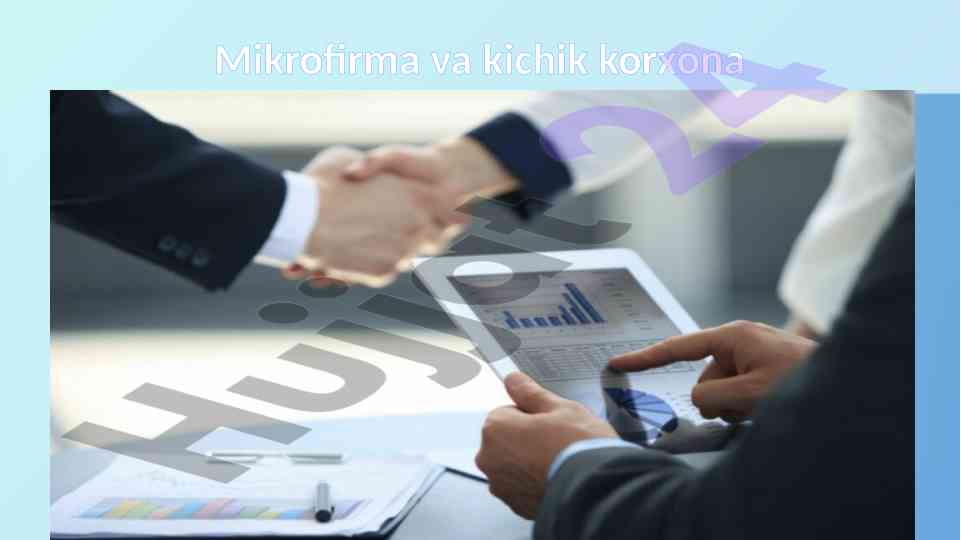 Kichik tadbirkorlik subyektlari foydalari va o‘ziga xosliklari
