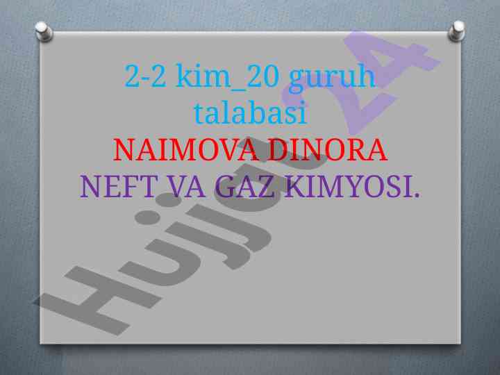 Neft mahsulotlarini tahlil qilish usullari