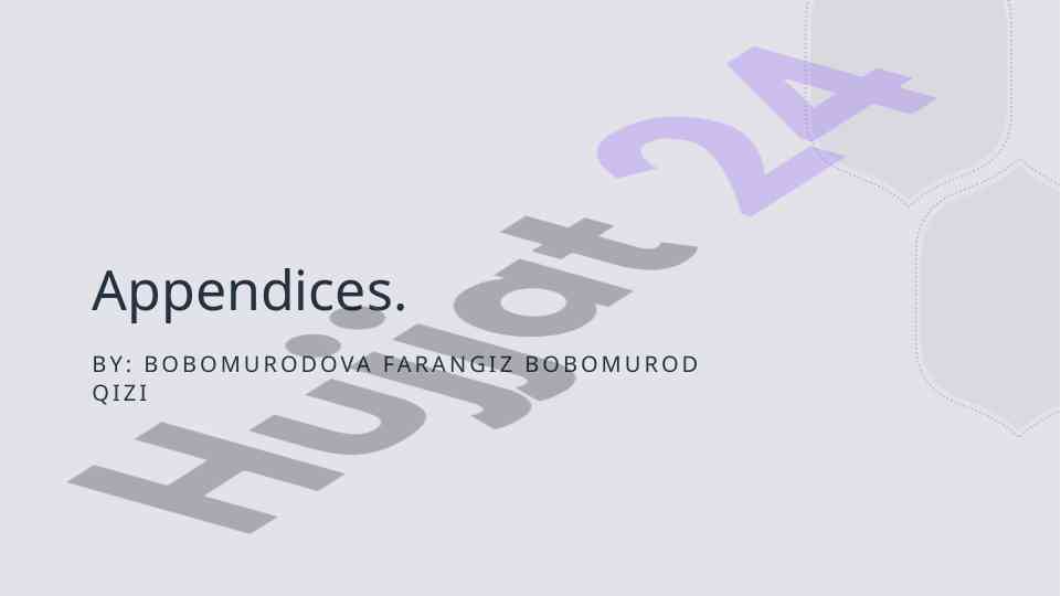 Understanding the importance of appendices in research