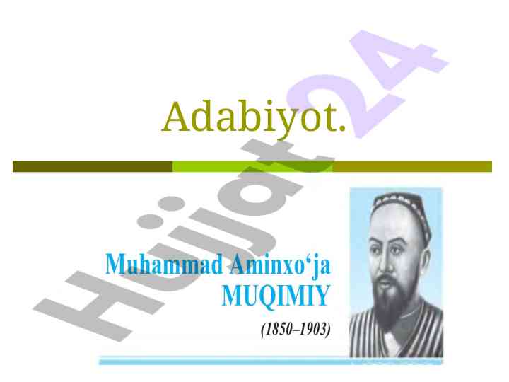 Adabiyot muqimiyning ijodiy merosi sayohatnoma asaridan