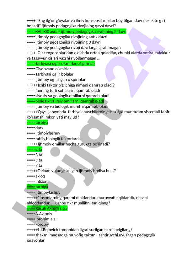 Ijtimoiy pedagogika rivojining davrlari