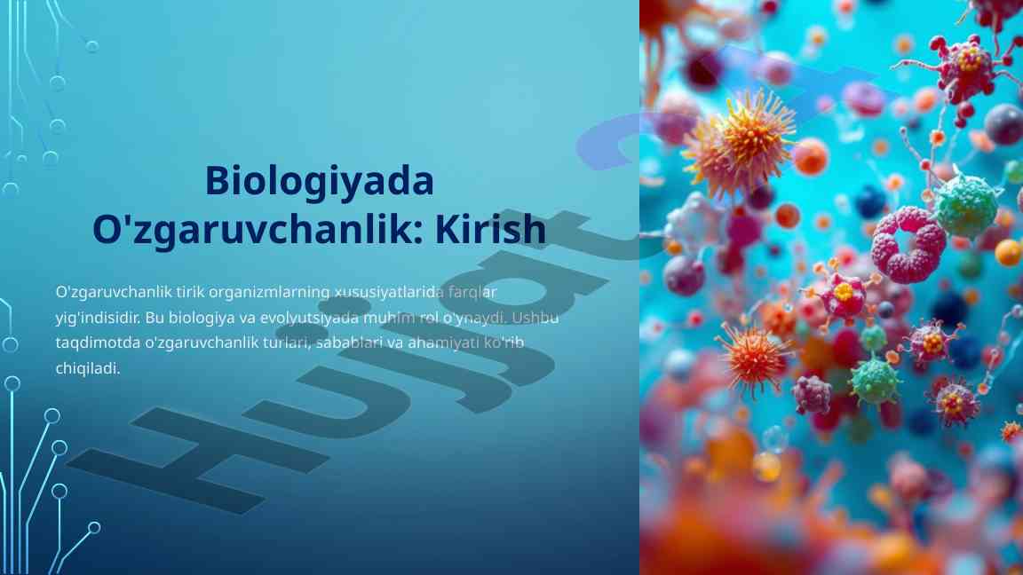 O'zgaruvchanlik turlari va ahamiyati biologiyada