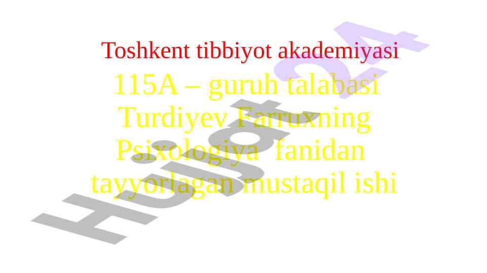 Psixologiya fanining ilmiy tadqiqot metodlari