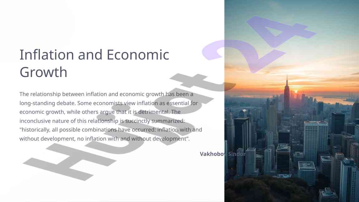 Inflation and economic growth analysis of theories