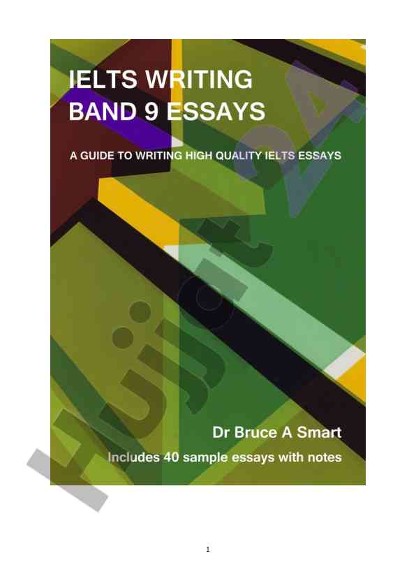 Ielts writing band 9 essays guide and samples