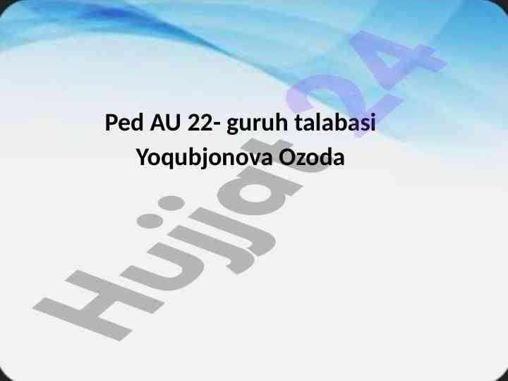 Korreksion pedagogika haqida ma'lumotlar