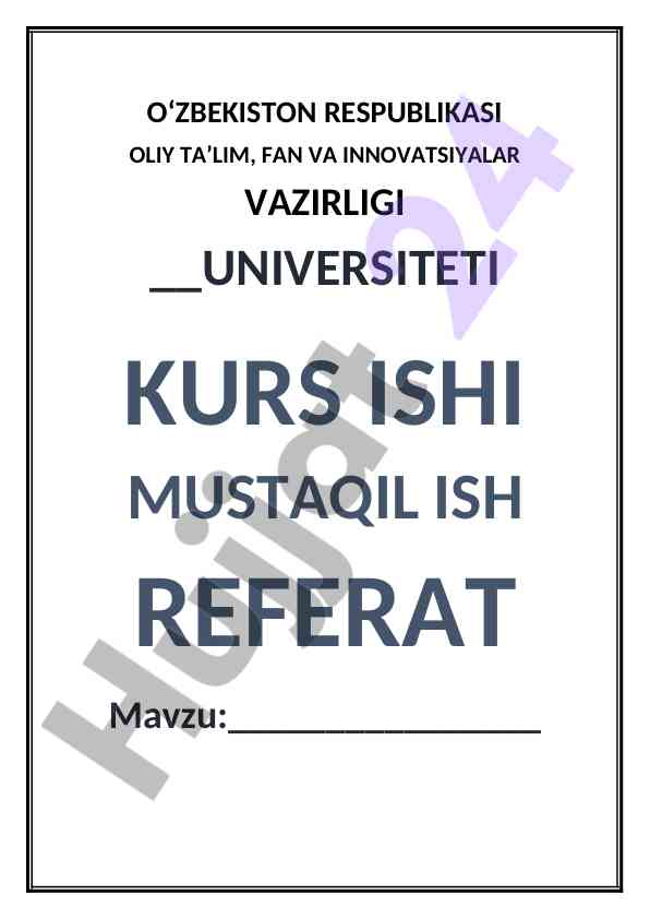 Oddiy geometrik akslantrishlar haqida kurs ishlari