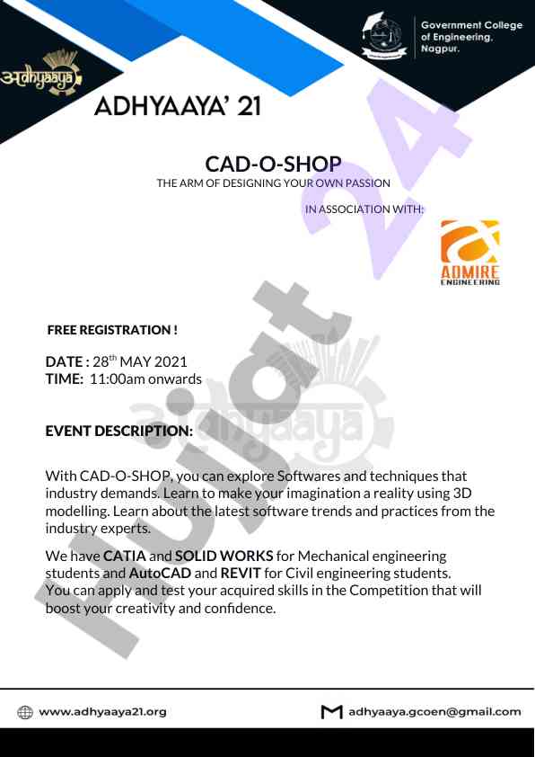 Explore cad-o-shop workshop for creative design skills