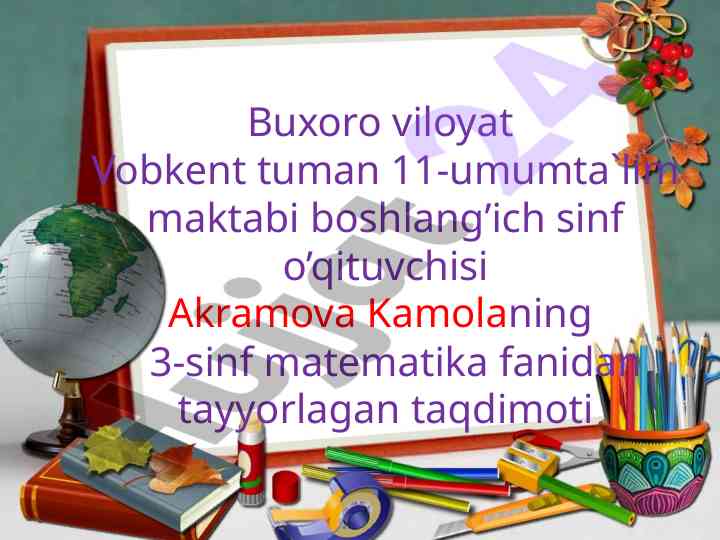 Kasrlarni yarim ulush bilan taqqoslash taqdimoti