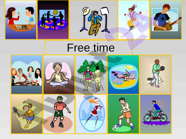 Free time activities and hobbies for leisure
