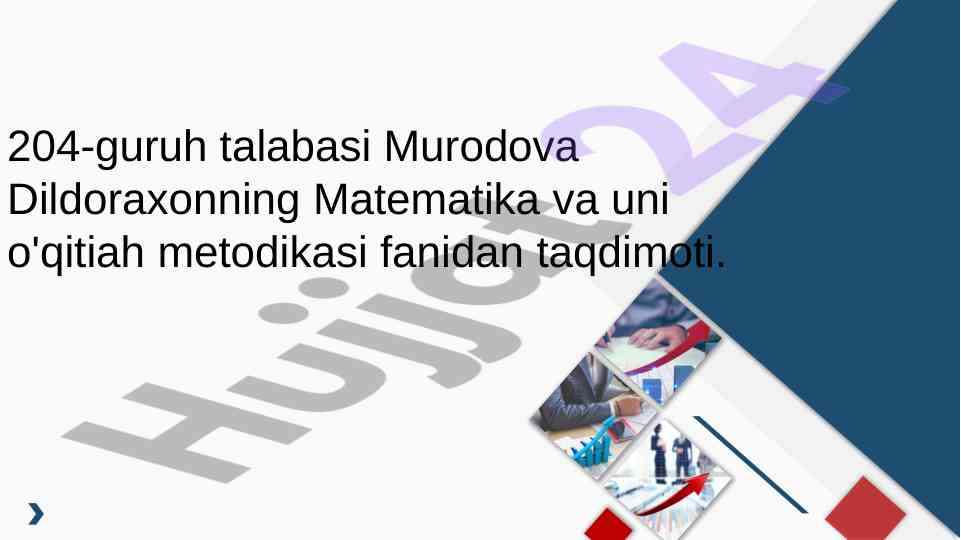 Sanoq sistemalari taqdimoti va metodikasi