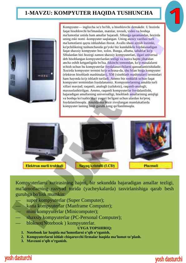 Matematika va informatika o'qituvchisi dasturchi to'garagi