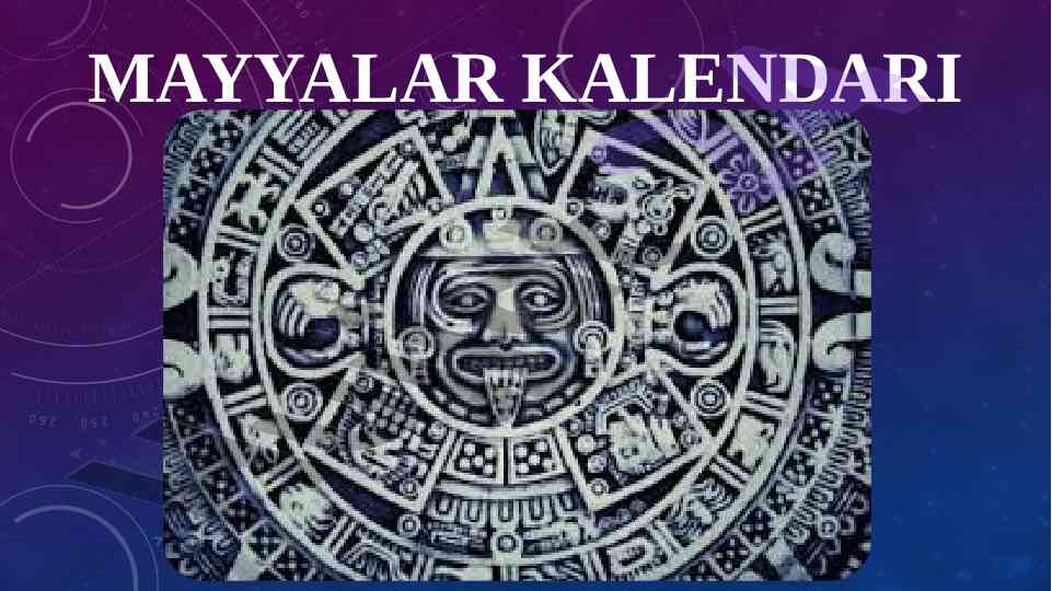 Mayyalar kalendarining taqvimi va tarixi