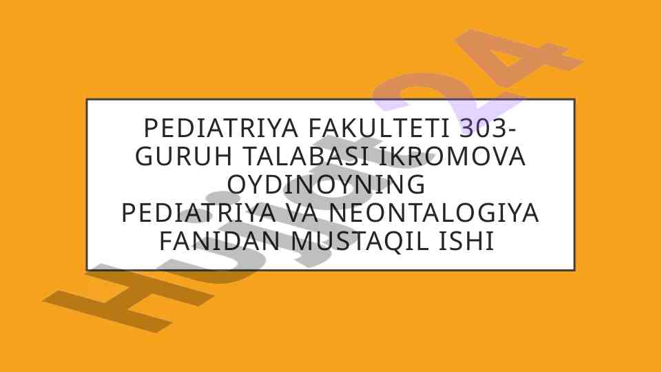 Bolalarda ovqatlanish buzilishlari va oqsil yetishmovchiligi