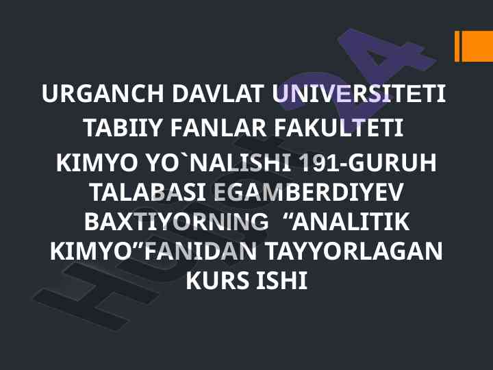 Oksidlanish – qaytarilish metodida indikatorlar