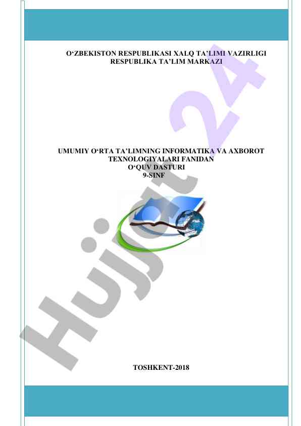 O‘rta ta’limning informatika va axborot texnologiyalari