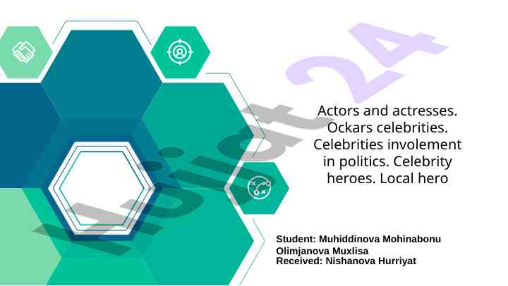 Actors and actresses in politics and celebrity heroes