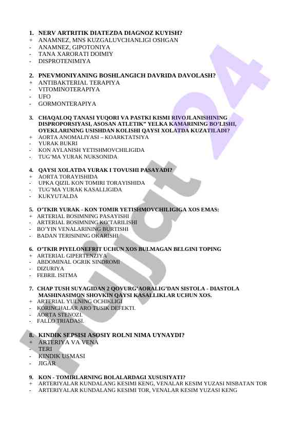 Nerv artritik diatezda diagnostik yaklaşımlar