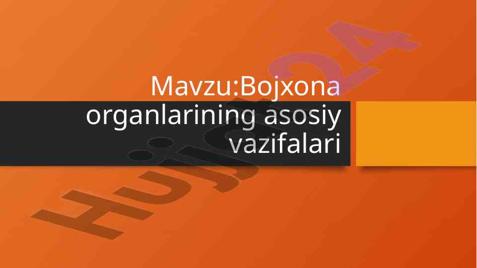 Bojxona organlarining asosiy vazifalari tahlili