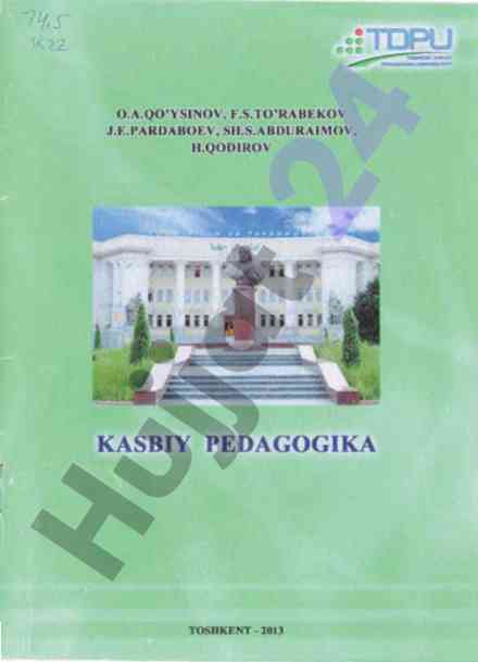 Kasbiy pedagogika fanidan laboratoriya mashg‘ulotlari