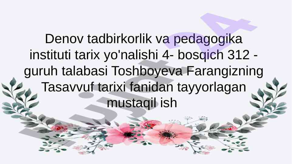 Qodiriya tariqati va abdulqodir jiloniy hayoti