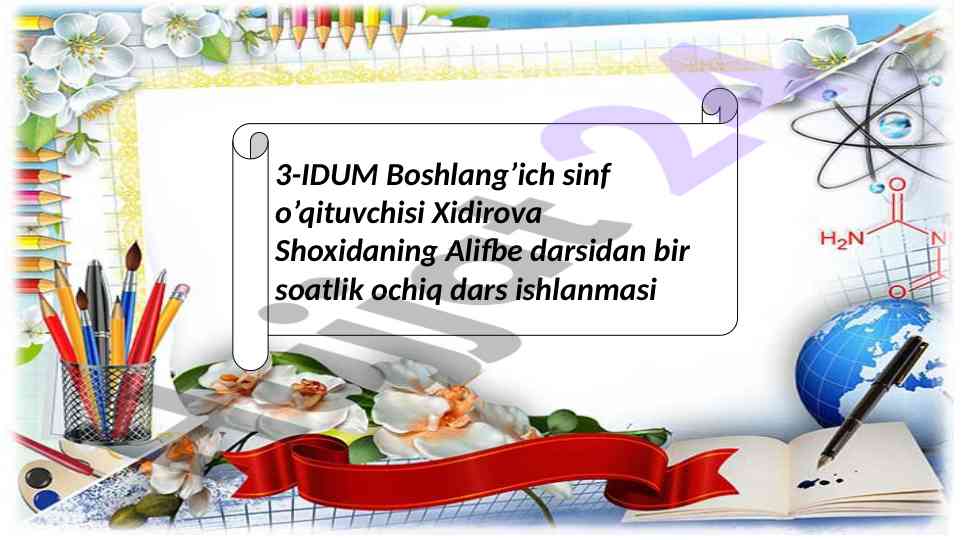 M m tovushi va m m harfi ochiq dars ishlanmasi