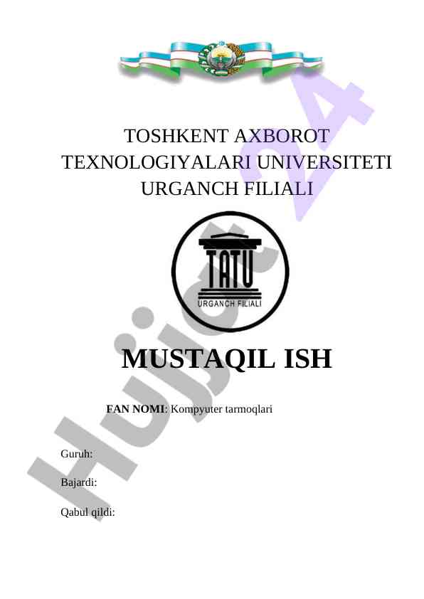 Kompyuter tarmoqlari: osi modeli va protokollar