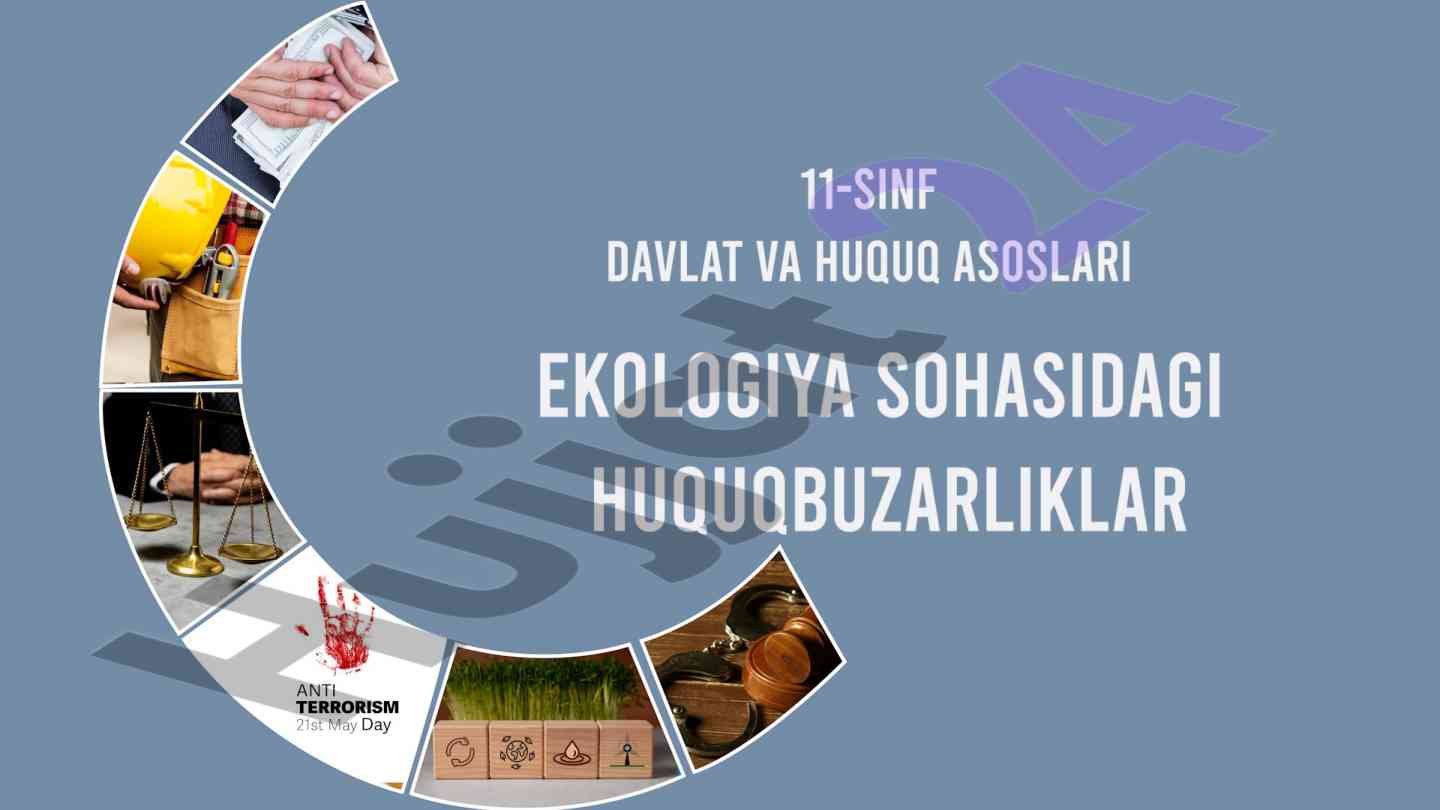Ekologik javobgarlik va huquqbuzarliklar turlari