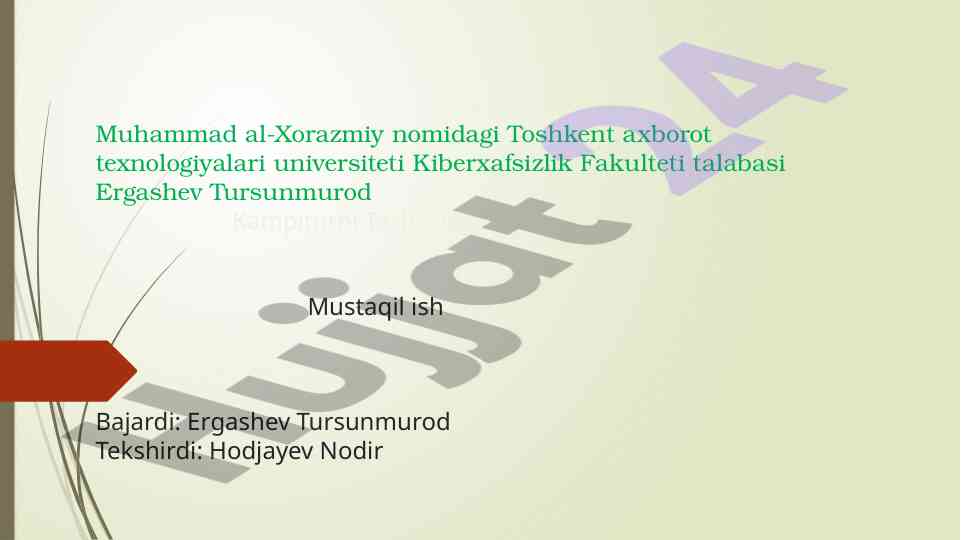 Zamonaviy xotira turlari va imkoniyatlari tahlili
