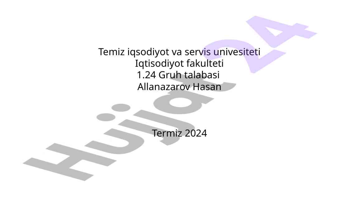 Xalqaro turizm xizmatlari bozorini rivojlantirish tendensiyalari