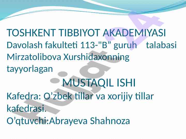 Zamonaviy tibbiyotda kosmetologiyaning tutgan o’rni