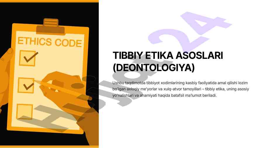 Tibbiy etika asoslari va ahamiyati