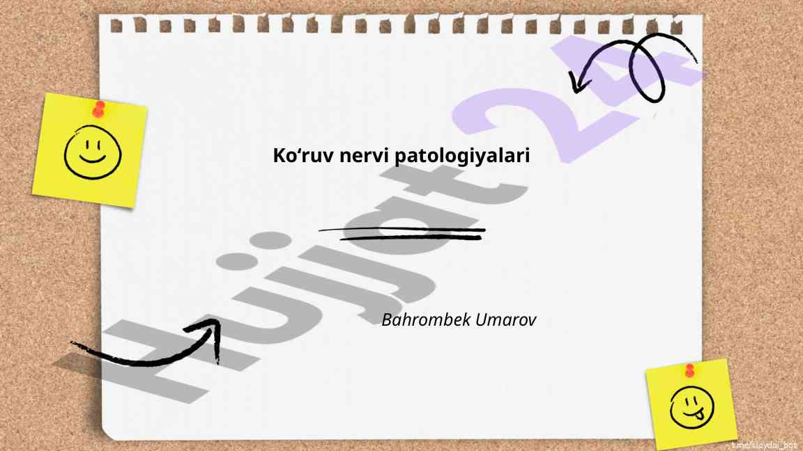 Ko‘ruv nervi patologiyalari va davolash usullari