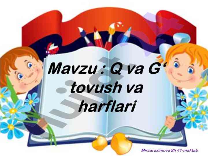 Yozuvda q va g harflarining talafuzi