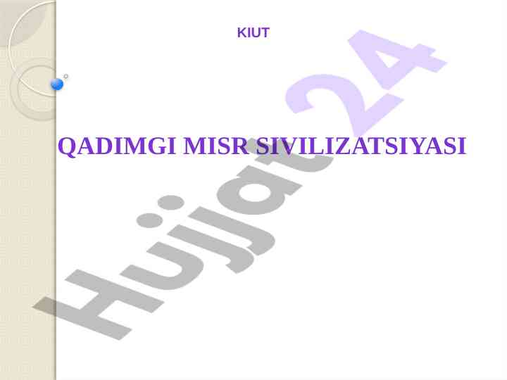 Qadimgi misr sivilizatsiyasi internet saytlari