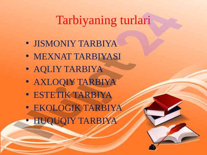 Jismoniy tarbiya va mehnat tarbiyasi turlari