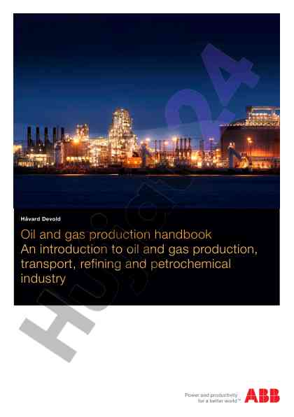 Introduction to oil and gas production handbook
