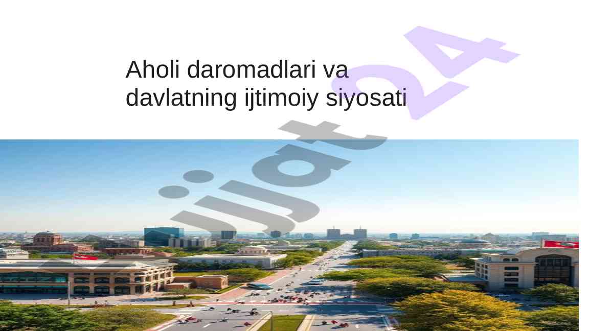 Aholi daromadlari va ijtimoiy siyosat tahlili