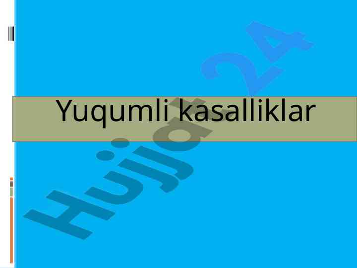 Yuqumli kasalliklar va ularning tarqalishi